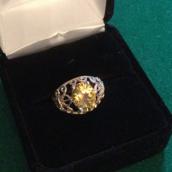 Genuine Golden Citrine Ring - Picture 15 of 15